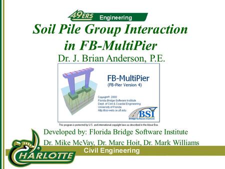 Soil Pile Group Interaction in FB-MultiPier