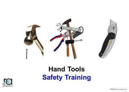 Hand Tools Safety Training