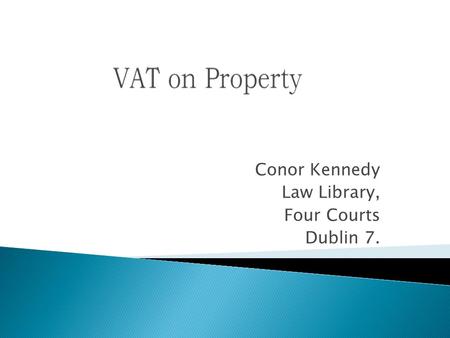 Conor Kennedy Law Library, Four Courts Dublin 7..