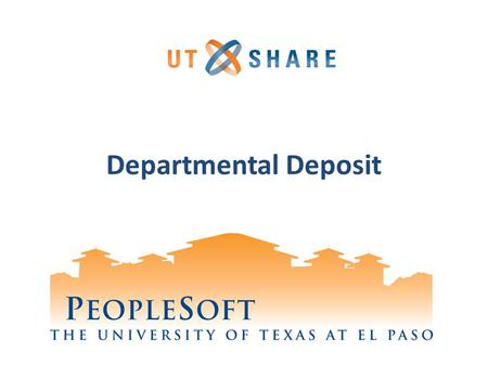 Departmental Deposit.