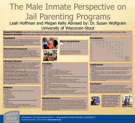 Leah Hoffman and Megan Kelly Advised by: Dr. Susan Wolfgram University of Wisconsin-Stout Hypothesis We predicted there would be a relationship between.