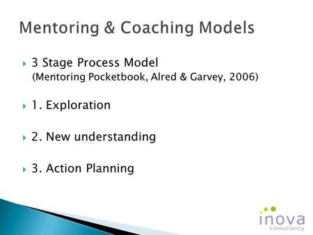 Mentoring & Coaching Models
