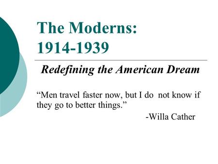 Redefining the American Dream