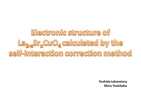 Electronic structure of La2-xSrxCuO4 calculated by the