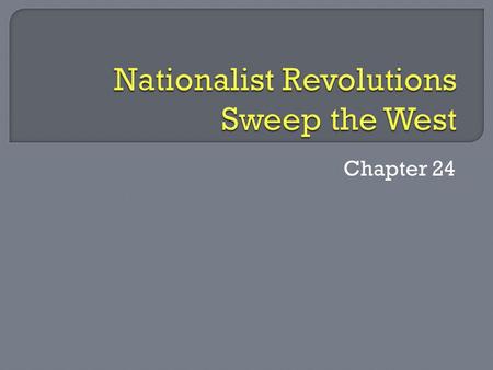 Chapter 24.  SSWH14 The student will analyze the Age of Revolutions and Rebellions.  b. Identify the causes and results of the revolutions in England.
