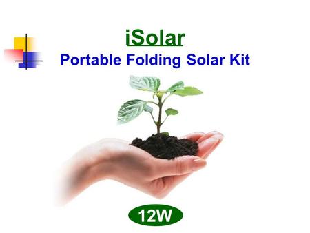 ISolar Portable Folding Solar Kit 12W. Packing Size : 26.5 x 21 x 5 cm (10.4 x 8.3 x 2 in)