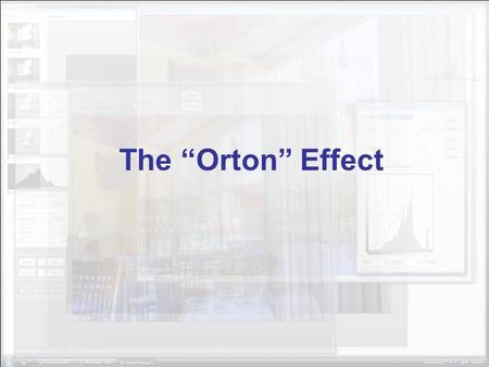 The “Orton” Effect. Here’s the starting image. First step is to duplicate the layer, just drag the ‘background’ layer to the new layer icon.