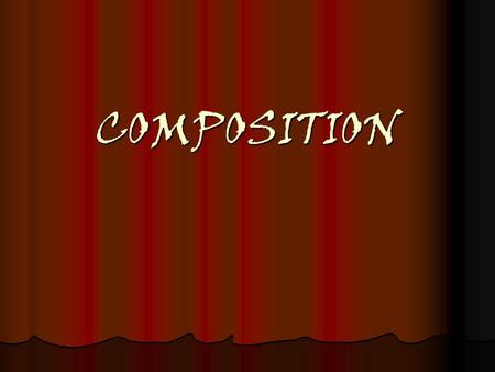 COMPOSITION. THE most important thing! This is one of the most important things that you can learn as an artist! This is one of the most important things.