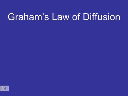 Graham’s Law of Diffusion HCl NH 3 100 cm NH 4 Cl(s) Choice 1: Both gases move at the same speed and meet in the middle.