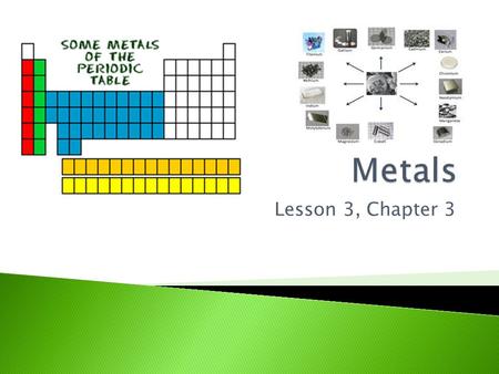 Metals Lesson 3, Chapter 3.