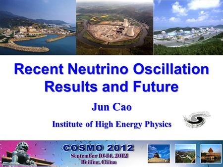 Recent Neutrino Oscillation Results and Future Jun Cao Institute of High Energy Physics.