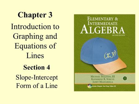 Chapter 3 Introduction to Graphing and Equations of Lines