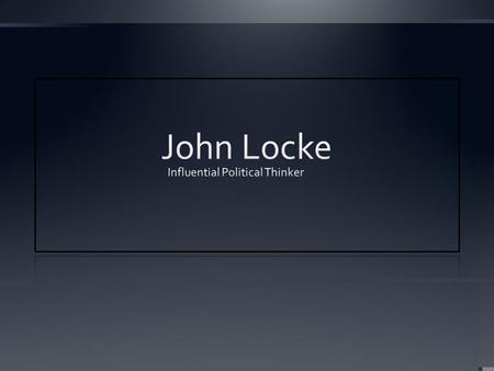 Influential Political Thinker