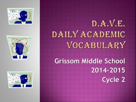 Grissom Middle School 2014-2015 Cycle 2.  Definition:  To draw a conclusion after considering specific evidence or facts  Sentence(s): infer  Students.