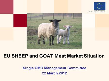 Single CMO Management Committee 22 March 2012 EU SHEEP and GOAT Meat Market Situation.