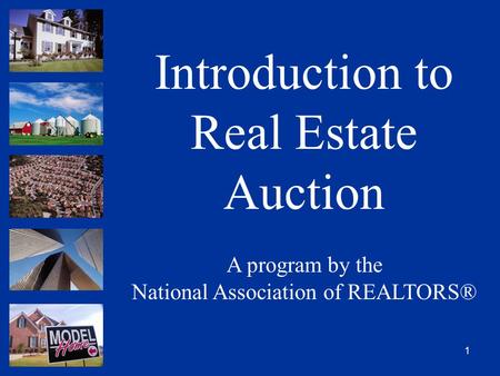 Introduction to Real Estate Auction