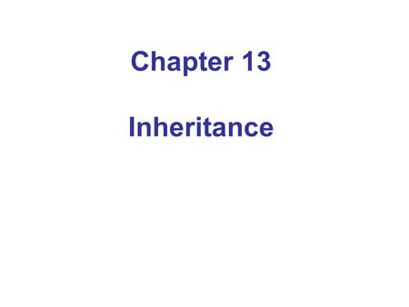 Chapter 13 Inheritance. An Introduction to Inheritance Inheritance: extend classes by adding methods and fields (variables) Example: Savings account =