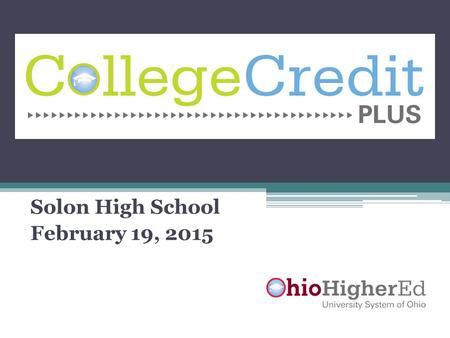 Solon High School February 19, 2015