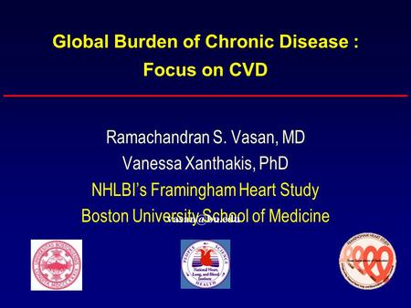 Global Burden of Chronic Disease : Focus on CVD