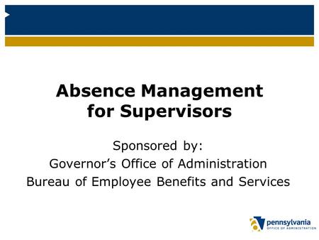 Absence Management for Supervisors