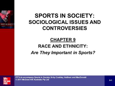 SPORTS IN SOCIETY: ISSUES & CONTROVERSIES IN AUSTRALIA AND NEW ZEALAND