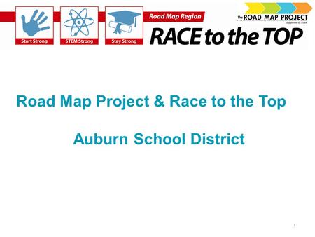 Road Map Project & Race to the Top Auburn School District 1.