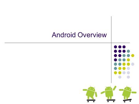 Android Overview. Why Mobile App Development? The fact that we can! Only a few years ago you had to be in the Motorola inner circle to do it! Mobile platform.