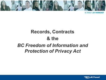 BC Freedom of Information and Protection of Privacy Act