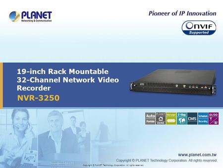 19-inch Rack Mountable 32-Channel Network Video Recorder