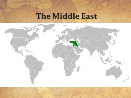 The Middle East. The Middle East Today: Political Map 1 2 3--> 4--> 5 6 7 8--> 11--> 9  16 17 18 19 20 21.