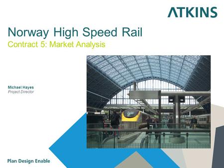 Norway High Speed Rail Michael Hayes Project Director Contract 5: Market Analysis.