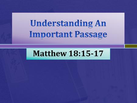 Understanding An Important Passage