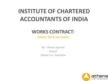 INSTITUTE OF CHARTERED ACCOUNTANTS OF INDIA
