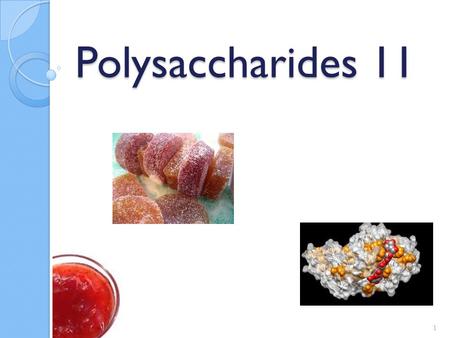 Polysaccharides 11.