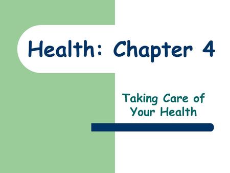Health: Chapter 4 Taking Care of Your Health. Which of the following is not a sign of gum disease? A. fillings B. bad breath C. gums that bleed when teeth.