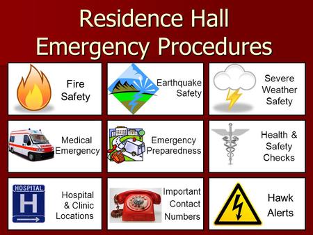 Residence Hall Emergency Procedures