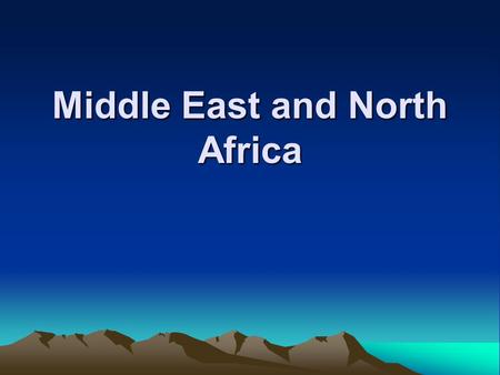 Middle East and North Africa. Tourism increased slowly in the last decade 1990s, this region represented only about 5.7% of total global international.