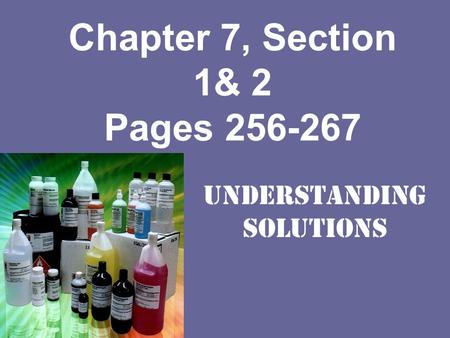 Chapter 7, Section 1& 2 Pages