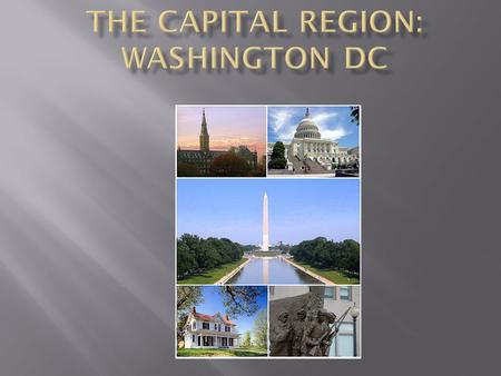 DC= District of Columbia. Which Where Who When That’s why Because/ because of As a result As So, therefore For example *surrounded by the 4 states of.