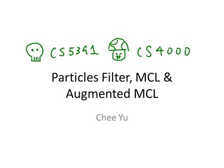 Particles Filter, MCL & Augmented MCL