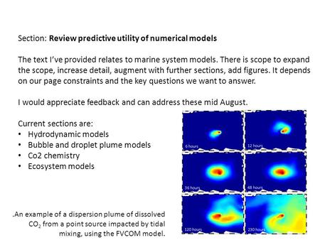 Section: Review predictive utility of numerical models The text I’ve provided relates to marine system models. There is scope to expand the scope, increase.