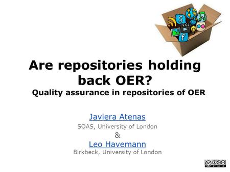Are repositories holding back OER?