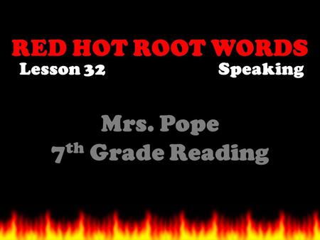 Mrs. Pope 7th Grade Reading