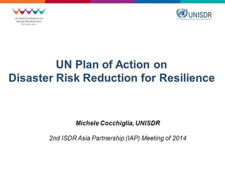 UN Plan of Action on Disaster Risk Reduction for Resilience