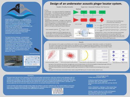 Design of an underwater acoustic pinger locator system.