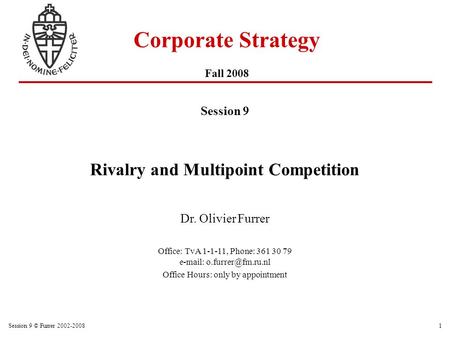 Corporate Strategy Fall 2008