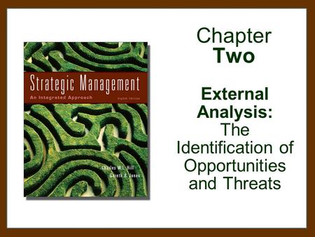 External Analysis: The Identification of Opportunities and Threats
