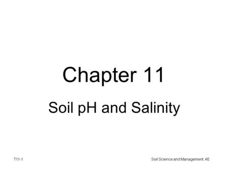 Soil Science and Management, 4E
