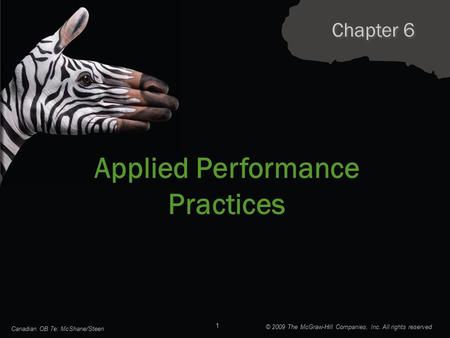 Applied Performance Practices