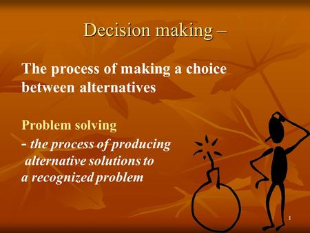problem solving and decision making powerpoint presentation